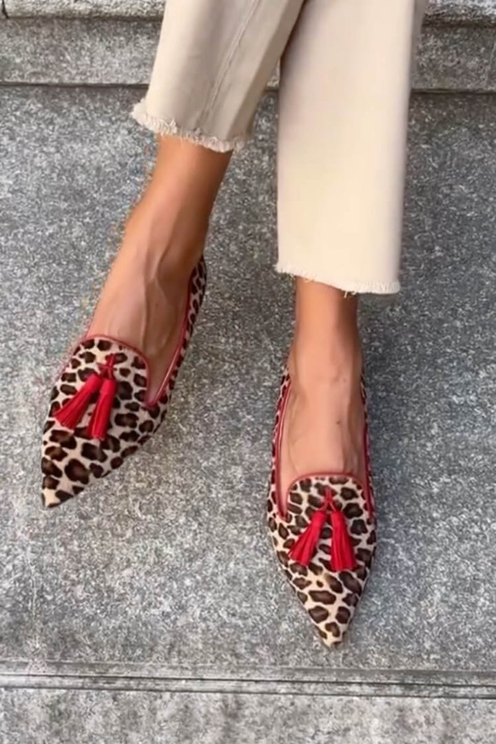 Nela™ | Mocasines Leopardo