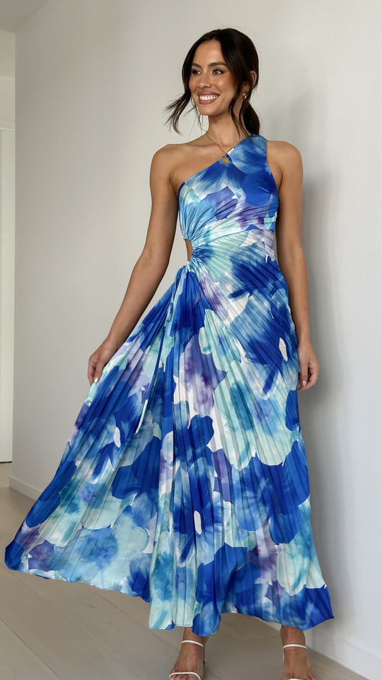 Sienna | Vestido maxi elegante con cortes
