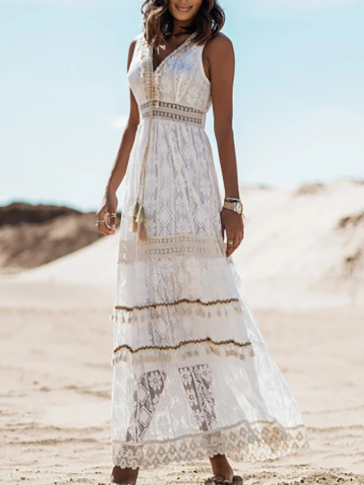 NINA™ | Vestido bohemio de lujo
