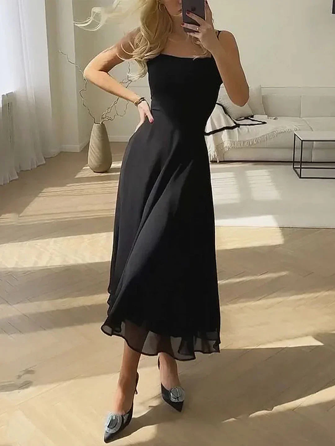 Sofia |Vestido largo elegante de tirantes