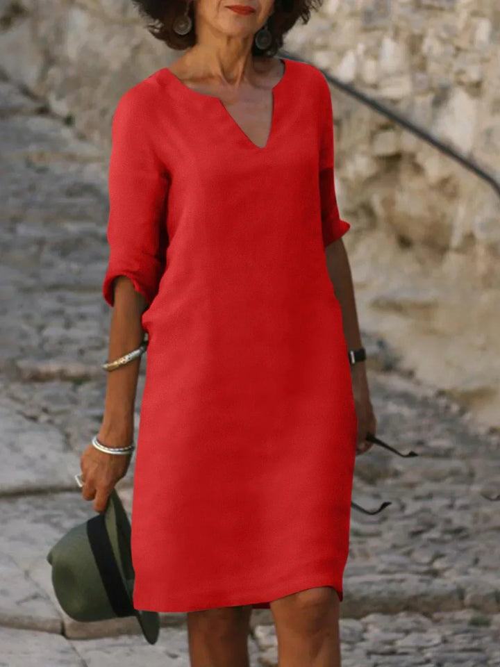 Saoirse™ - Vestido con escote en pico que oculta el vientre