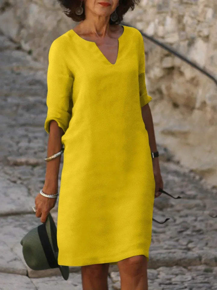 Saoirse™ - Vestido con escote en pico que oculta el vientre