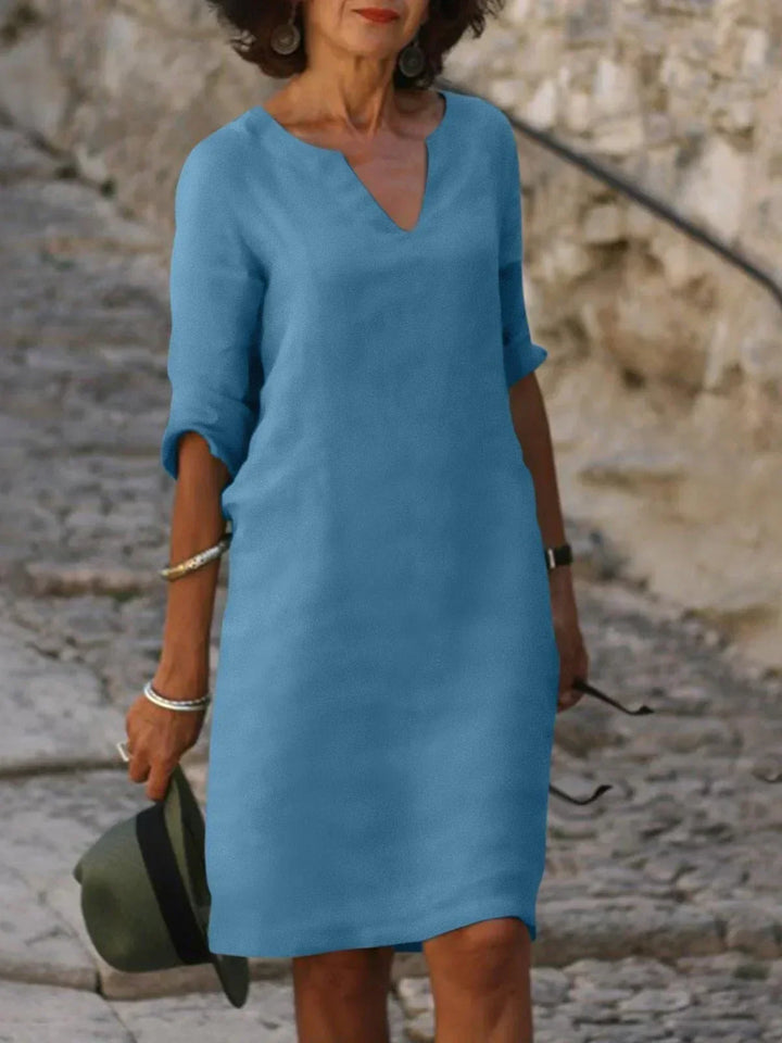 Saoirse™ - Vestido con escote en pico que oculta el vientre